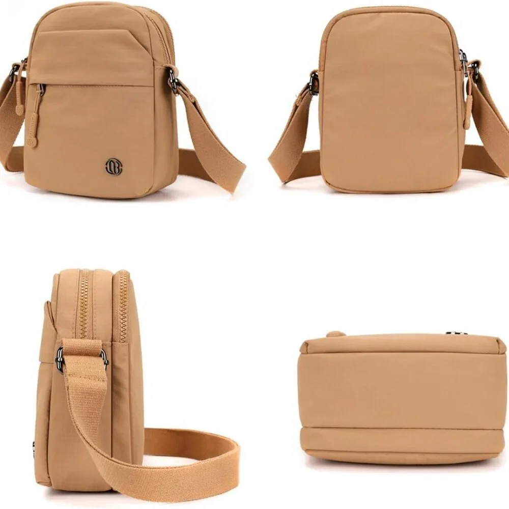 Nylon Crossbody Bag Women Waterproof Lightweight Shoulder Purse Organization